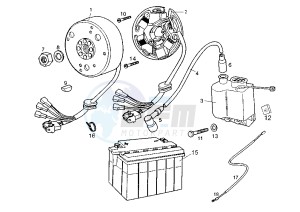 SENDA BLACK EDITION - 50 cc drawing FLYWHEEL MAGNETO