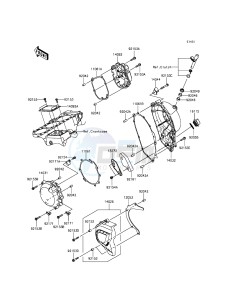 NINJA ZX-10R ABS ZX1000KFFA FR XX (EU ME A(FRICA) drawing Engine Cover(s)