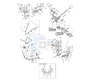 YZF R1 1000 drawing COWLING 1 B8-B9