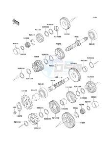 EX 250 F [NINJA 250R] (F15-F19) [NINJA 250R] drawing TRANSMISSION