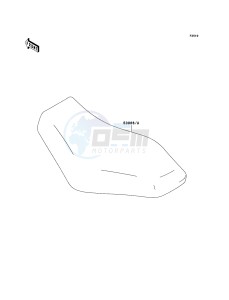 KVF750 4x4 KVF750A7F EU GB drawing Seat