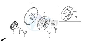 CBR125RS drawing STARTING CLUTCH