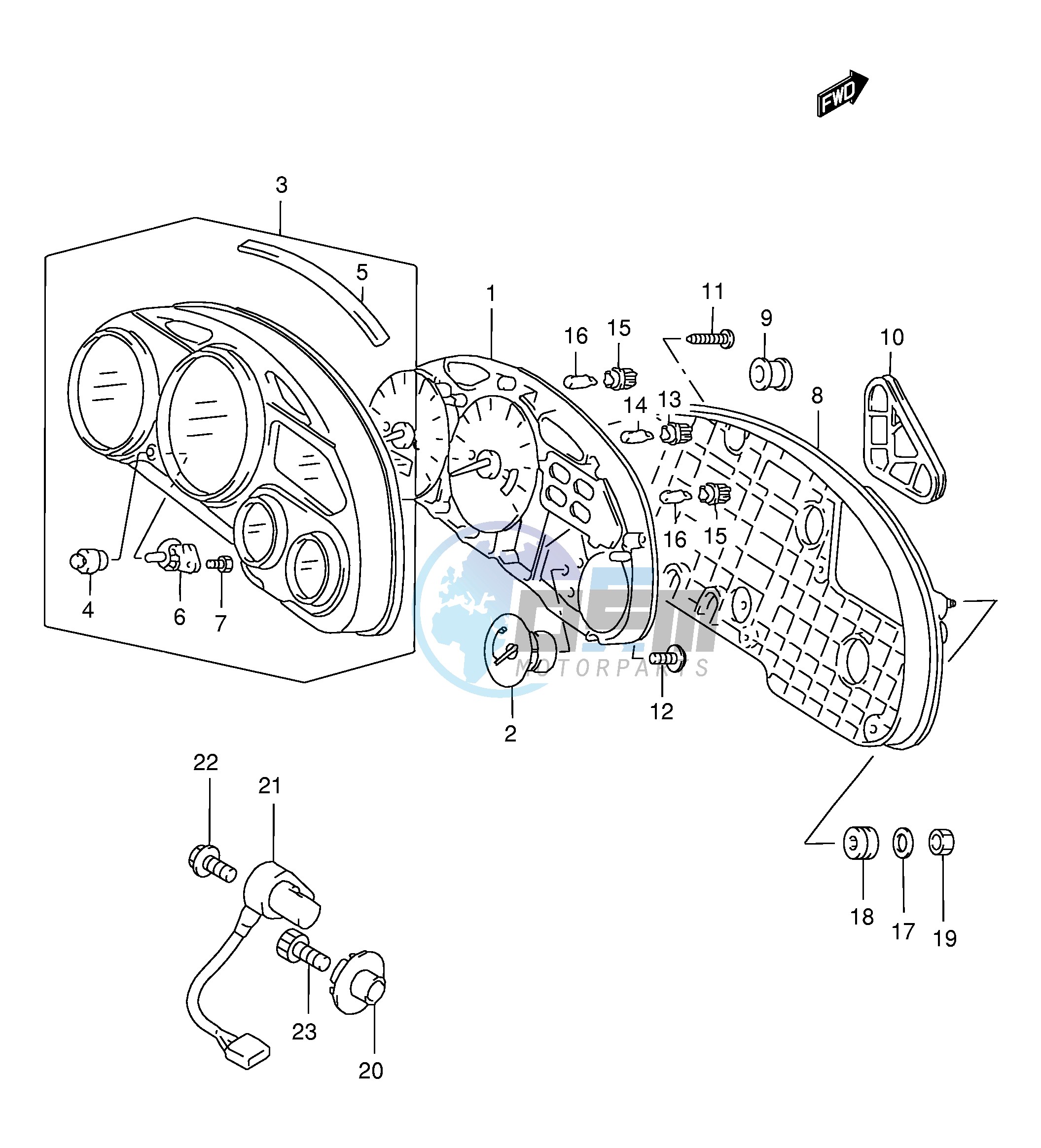 SPEEDOMETER (MODEL W X)