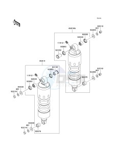 VN 1600 A [VULCAN 1600 CLASSIC] (A6F-A8FA) A8F drawing SUSPENSION_SHOCK ABSORBER