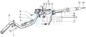 Fly 150 (USA) USA drawing Handlebars component parts