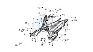 GTS 300i ABS drawing FOOTREST