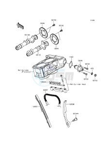 NINJA_300_ABS EX300BFF XX (EU ME A(FRICA) drawing Camshaft(s)/Tensioner