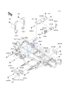 KVF 360 C [PRAIRIE 360 4X4 ADVANTAGE CLASSIC AND HARDWOODS GREEN HD] (C1-C3) [PRAIRIE 360 4X4 ADVANTAGE CLASSIC AND HARDWOODS GREEN HD] drawing ENGINE MOUNT