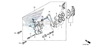 CBR125RSF CBR125RS E drawing FRONT BRAKE CALIPER