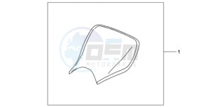 CBR1000RR9 France - (F / MME) drawing E-SEAT