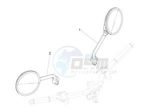 Liberty 50 4T Delivery 2012-14 drawing Driving mirror/s