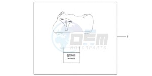 CBR1000RA9 UK - (E / ABS MKH MME REP) drawing INDOOR BODY COVER HRC