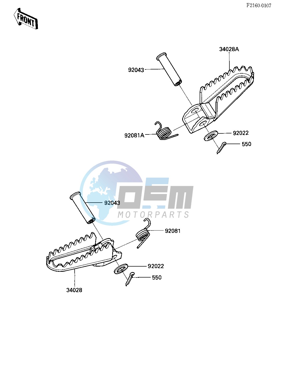 FOOTRESTS -- 84 A2- -