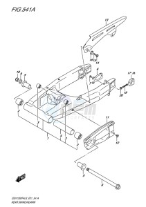 GSX-1250F ABS EU drawing REAR SWINGINGARM