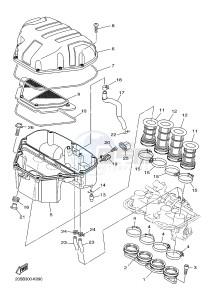 XJ6SA 600 DIVERSION (S-TYPE, ABS) (36DE 36DG) drawing INTAKE