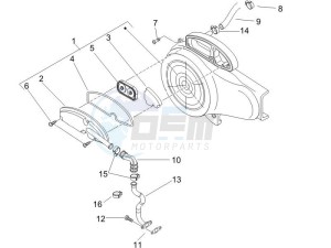 Zip 50 4T 25 Km-h (EMEA) drawing Secondary air box