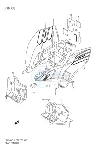 LT-Z400 (E28-E33) drawing REAR FENDER (LT-Z400ZL1 E33)