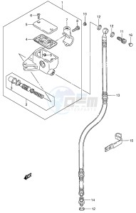 VS1400 (E3-E28) INTRUDER drawing FRONT MASTER CYLINDER (MODEL K4)