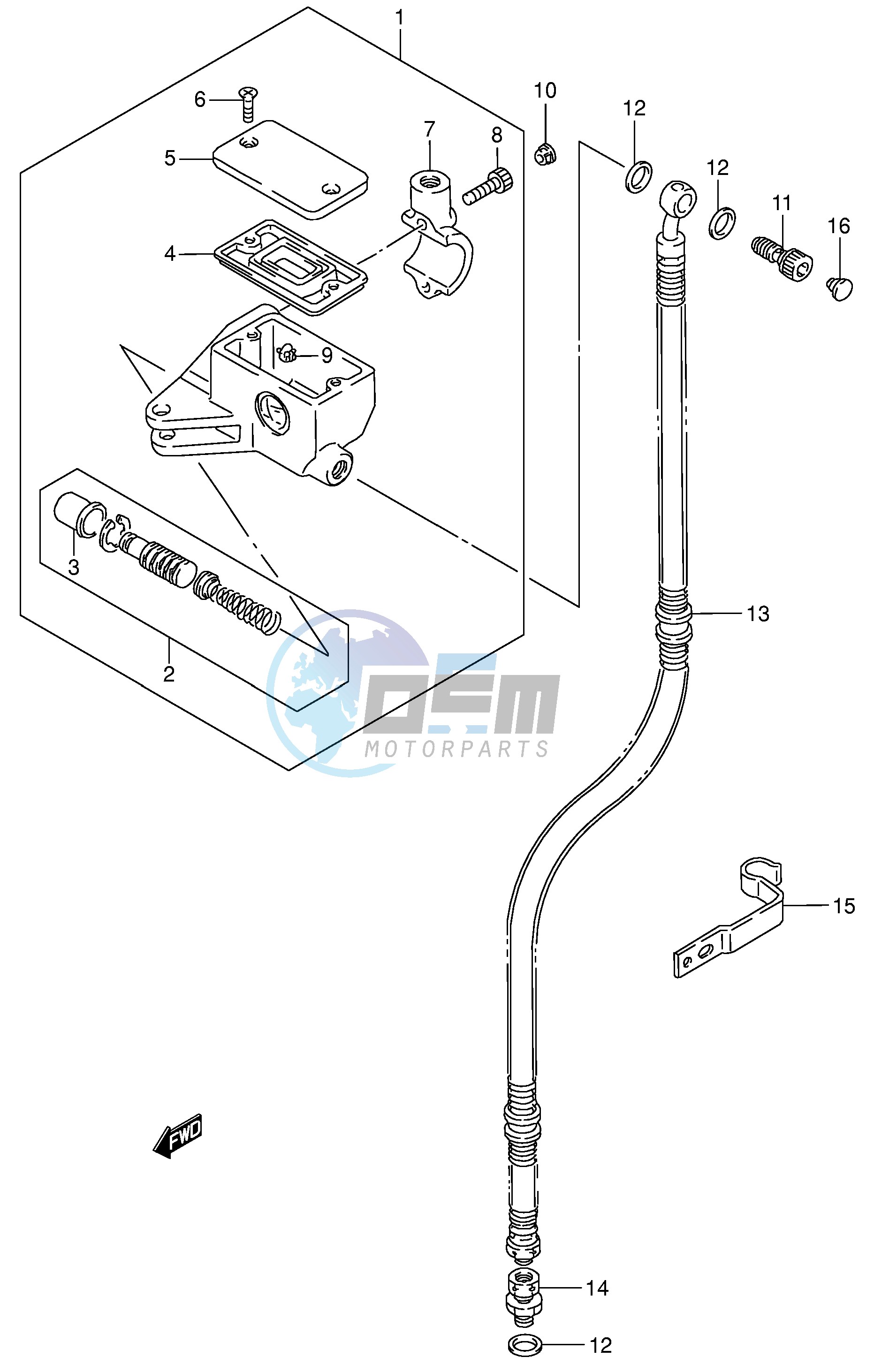 FRONT MASTER CYLINDER (MODEL K4)