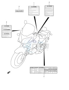 DL650 (E2) V-Strom drawing LABEL