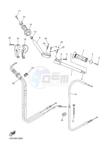 YZF-R6 R6 600 (1JSU 1JSV) drawing STEERING HANDLE & CABLE