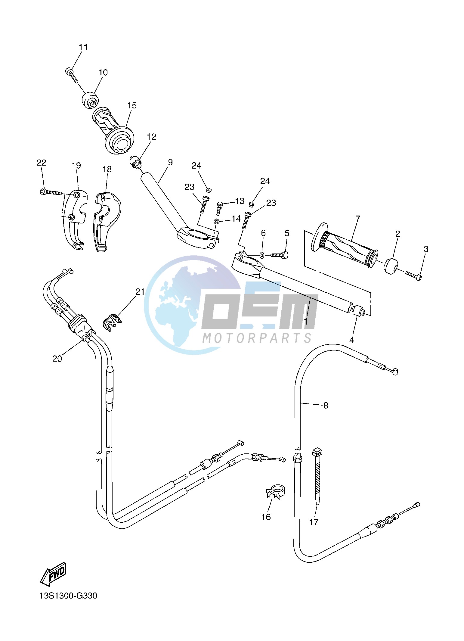 STEERING HANDLE & CABLE