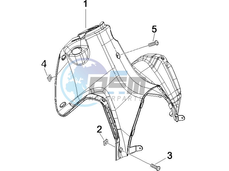 Front glove-box - Knee-guard panel