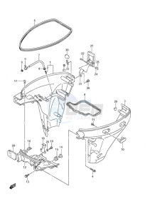 DF 9.9A drawing Side Cover - w/Remote Control