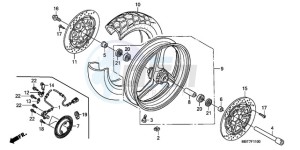 XL1000V9 Ireland - (EK) drawing FRONT WHEEL