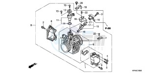 TRX420TEB drawing THROTTLE BODY