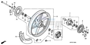 CBR125RW9 Europe Direct - (ED) drawing REAR WHEEL