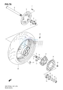 GSX-R750 drawing REAR WHEEL L4