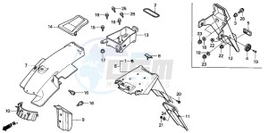 NSR50S drawing REAR FENDER