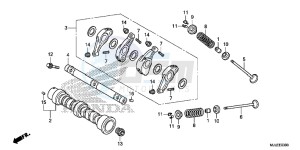 NC750SDE NC750SD Europe Direct - (ED) drawing CAMSHAFT/ VALVE