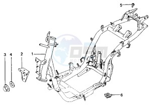 SV GEO - 125 cc drawing FRAME