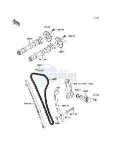 VERSYS KLE650CEF XX (EU ME A(FRICA) drawing Camshaft(s)/Tensioner