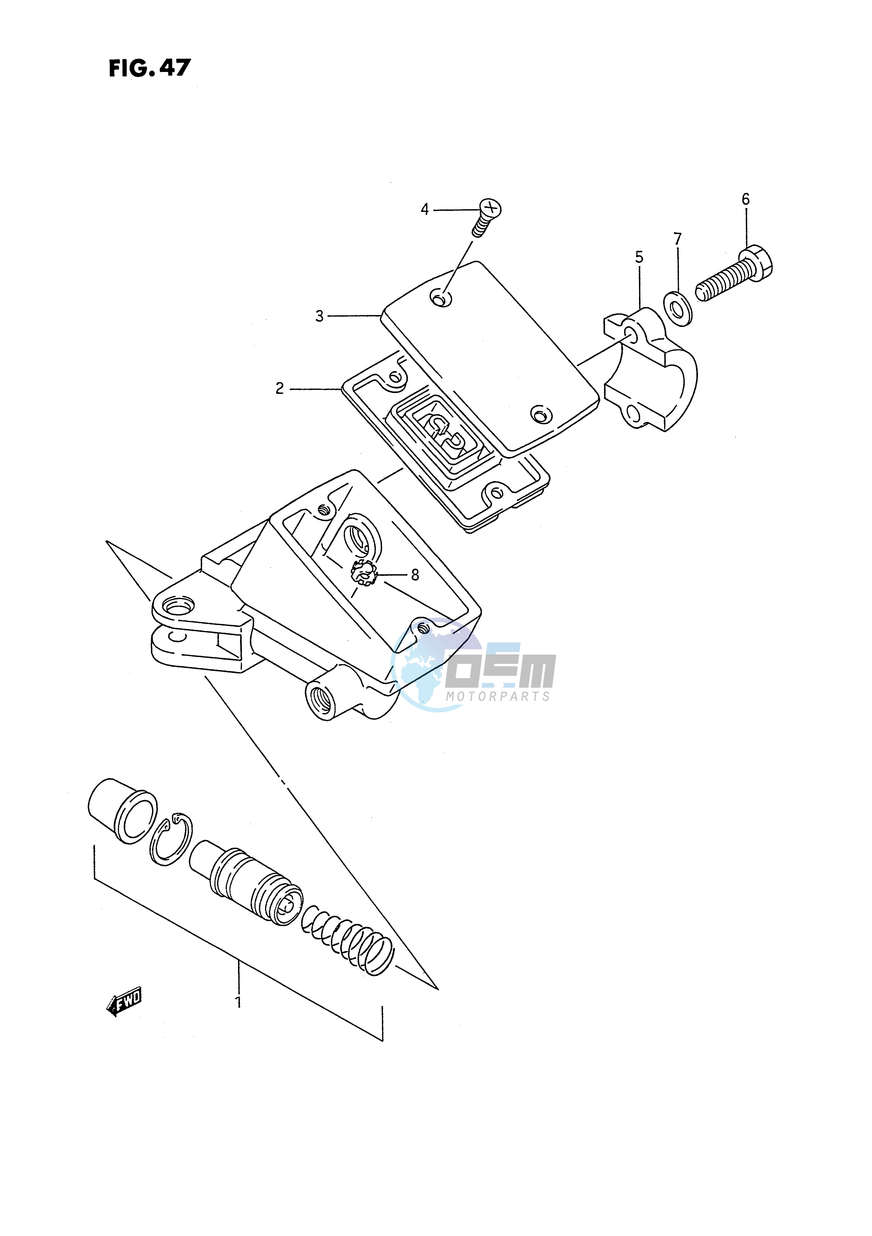 FRONT MASTER CYLINDER (MODEL J)