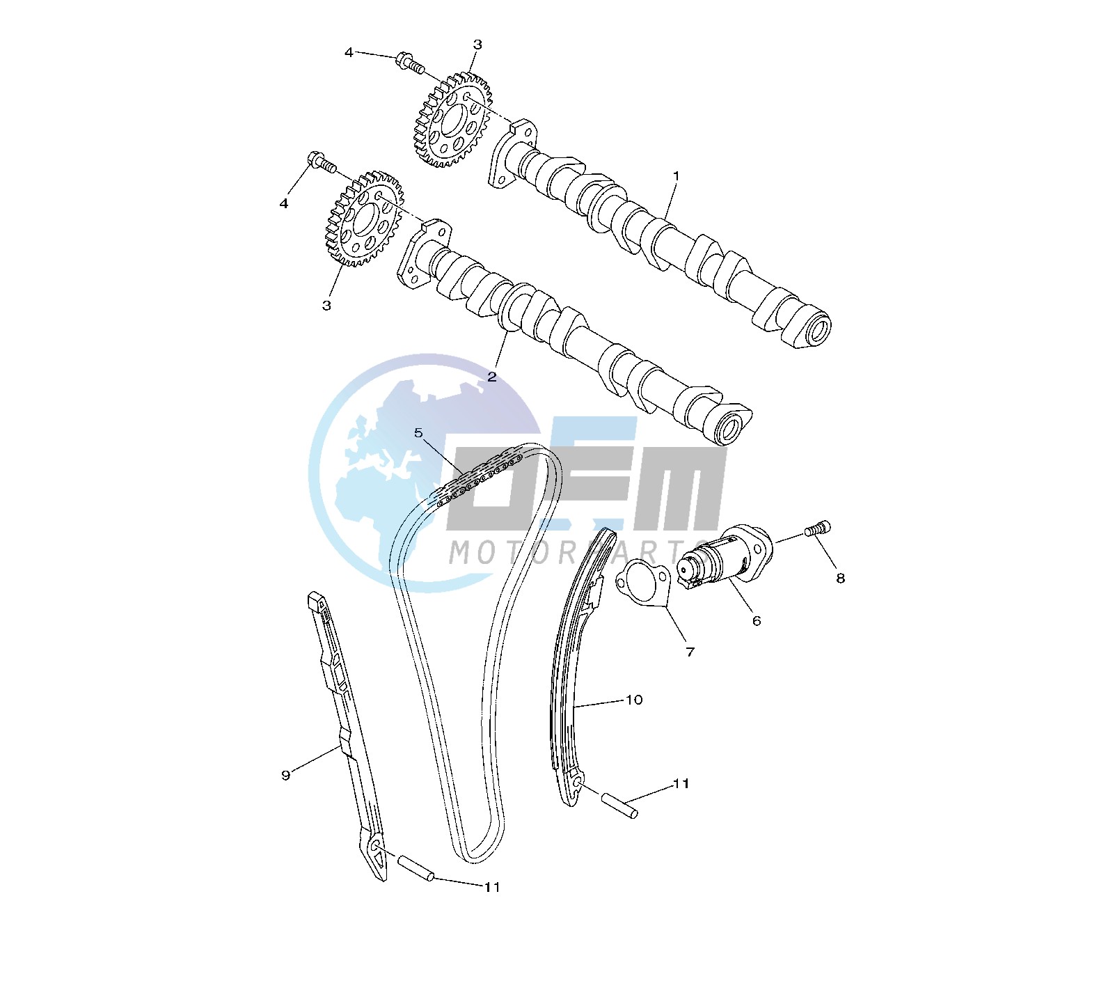 CAMSHAFT AND TIMING CHAIN