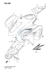 LT-Z400 (E3-E28) drawing FRONT FENDER (MODEL K7)