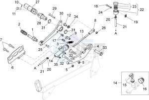 V7 Racer 750 drawing Rear master cylinder