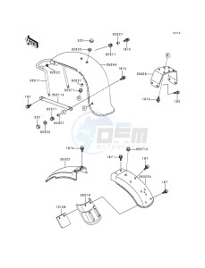 KZ 1000 P [POLICE 1000] (P15-P19) [POLICE 1000] drawing FENDERS