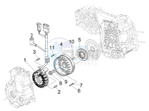 GTV 300 4T 4V ie Touring (NAFTA, APAC) (CN, USA) drawing Flywheel magneto