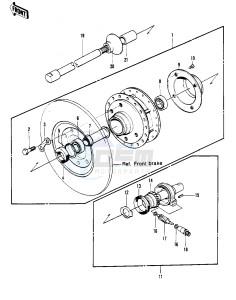 S3 A [MACH II] (A) 400 [MACH II] drawing FRONT HUB -- 74-75 S3_S3-A- -