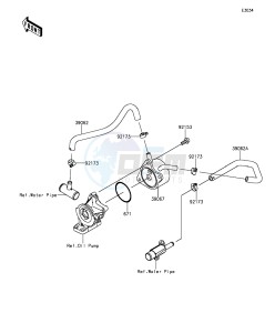 NINJA ZX-6R ABS ZX636FGF FR GB XX (EU ME A(FRICA) drawing Oil Cooler