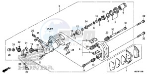 TRX420FA6G TRX420 Europe Direct - (ED) drawing REAR BRAKE CALIPER