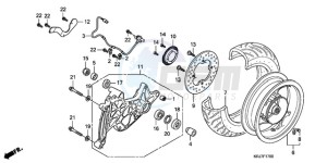 FES1509 Europe Direct - (ED) drawing REAR WHEEL