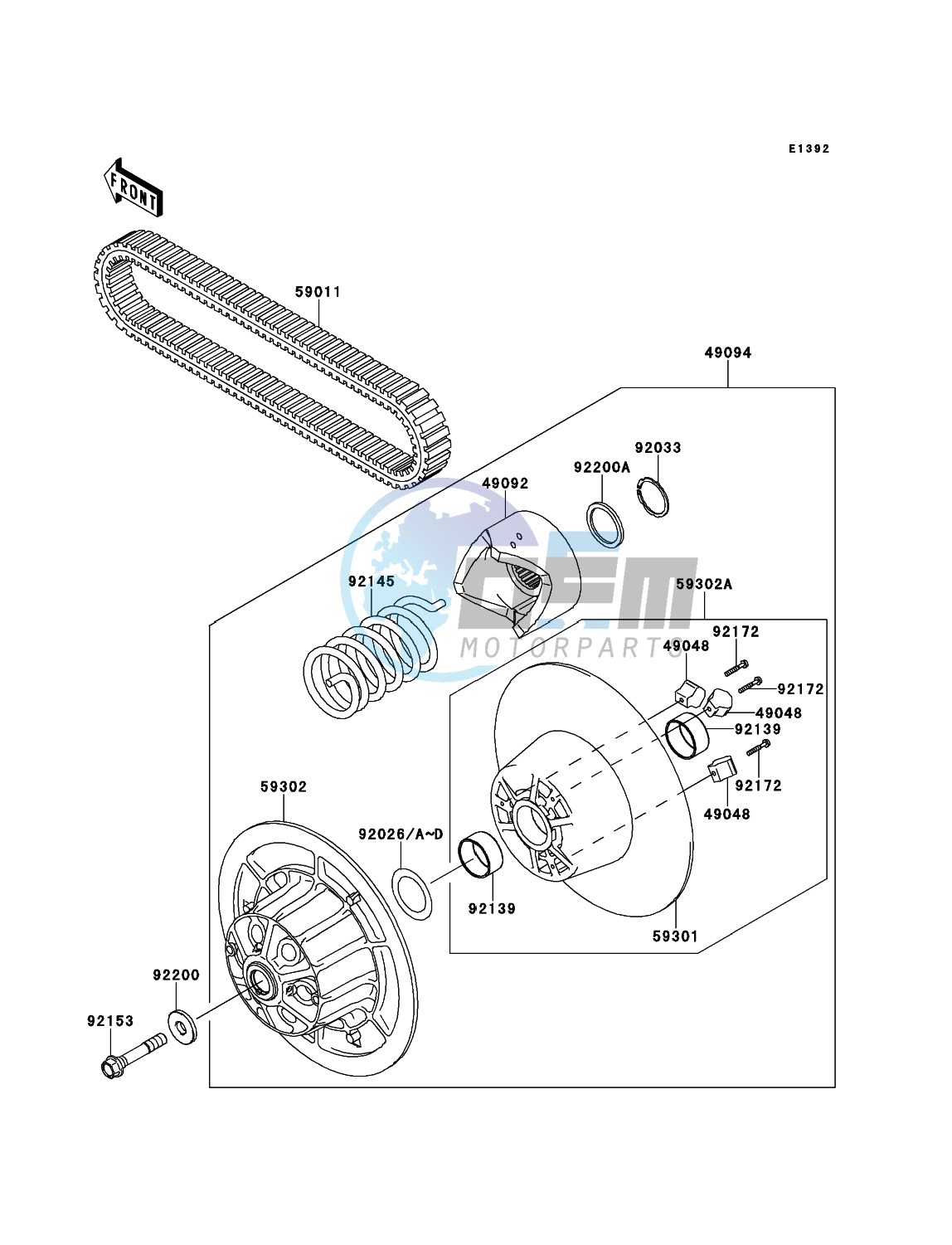 Driven Converter/Drive Belt