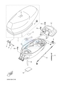 CW50 BOOSTER SPIRIT (5WWW 5WWW) drawing SEAT