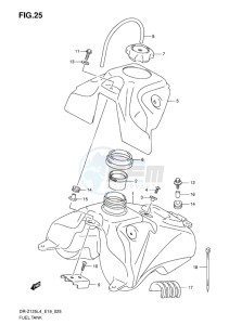 DR-Z125L EU drawing FUEL TANK