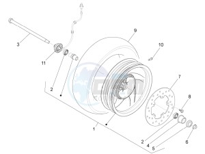 FLY 50 4T 4V USA (NAFTA) drawing Front wheel